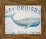 Bay Cruises: Framed and Texturized Art Print