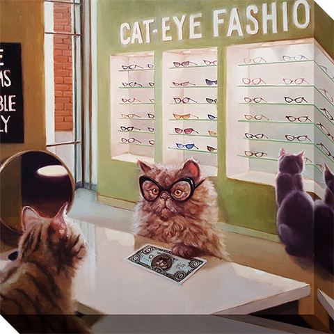 Feline Optical: Gallery Wrapped Canvas