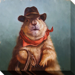Underground Cowboy: Gallery Wrapped Canvas