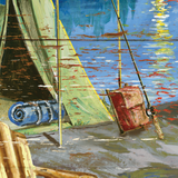Wildlife Camp Motif II: Gallery Wrapped Canvas
