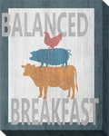 Balanced Breakfast One: Gallery Wrapped Canvas (3 Sizes)