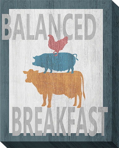 Balanced Breakfast One: Gallery Wrapped Canvas (3 Sizes)