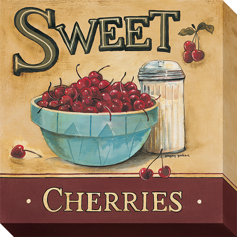 Sweet Cherries: Gallery Wrapped Canvas (3 Sizes)