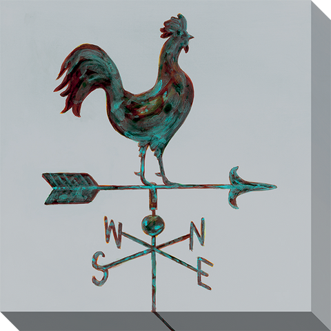 Rural Relic Rooster: Gallery Wrapped Canvas (3 Sizes)
