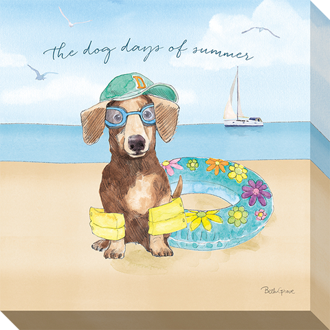 The Dog Days Of Summer: Gallery Wrapped Canvas (2 Sizes)
