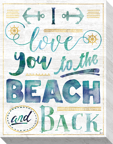 To The Beach And Back: Gallery Wrapped Canvas (3 Sizes)