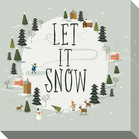 Let It Snow: Gallery Wrapped Canvas