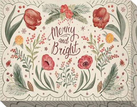 Merry and Bright Citrus: Gallery Wrapped Canvas