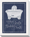 Bubble Bath: Gallery Wrapped Canvas