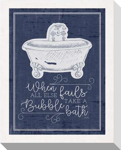 Bubble Bath: Gallery Wrapped Canvas