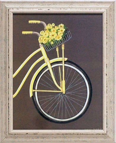 Bicycle II: Framed and Texturized Art Print