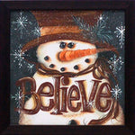 Believe In the Season: Framed and Texturized Art Print