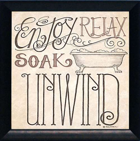 Soak & Unwind: Framed and Texturized Art Print