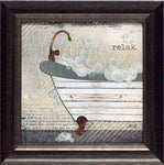 Relax: Framed and Texturized Art Print