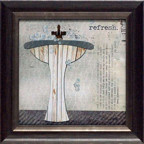 Refresh: Framed and Texturized Art Print