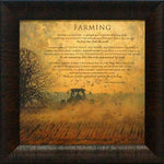 Farming: Framed and Texturized Art Print