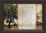 The Day God Took You Home: Framed and Texturized Art Print